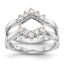 Lab-Grown Diamond Guard Wedding Band in 14K White Gold (1/3 ct. tw.), Size 7 - Sophia Jewelers