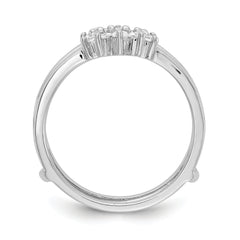 14k White Gold 1/5 carat Lab Grown Diamond VS/SI+ G+ Complete Ring Guard