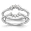 14k White Gold 1/5 carat Lab Grown Diamond VS/SI+ G+ Complete Ring Guard