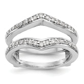 True Origin 14K White Gold 1/2 carat Lab Grown Diamond VS+ F+  Ring Guard