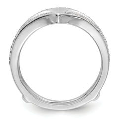 14K White Gold Lab Grown VS/SI+ G+ Dia Ring Guard