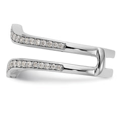 14K White Gold Lab Grown VS/SI+ G+ Dia Ring Guard