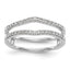 Lab-Grown Diamond Wedding Band in 14K White Gold, 1.2mm (1/4 ct. tw.), Size 7 - Sophia Jewelers