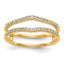 14k 1/4 carat Lab Grown Diamond VS/SI+ G+ Complete Ring Guard