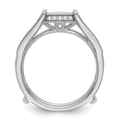 14K White Gold Lab Grown Diamond VS/SI+ G+ Guard
