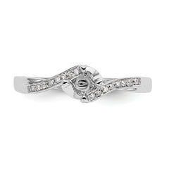 First Promise 10k White Gold 1/3 carat Lab Grown Diamond VS/SI+ G+ Complete Petite Engagement Ring