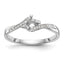 Petite Lab-Grown Diamond Engagement Ring in 14K White Gold (1/3 ct. tw.), Size 7 - Sophia Jewelers