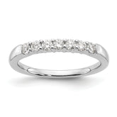 14K White Gold Lab Grown Diamond VS/SI+ G+ 7-Stone Band