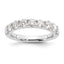 14k White Gold 1 5/8 carat Lab Grown Diamond VS/SI+ G+ Nine Stone Complete Fashion band