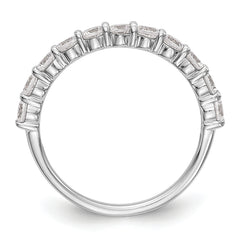 14k White Gold 1 carat Lab Grown Diamond VS/SI+ G+ Eleven Stone Complete Band