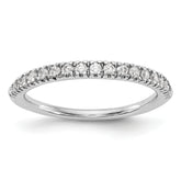 14k White Gold 1/4 carat Lab Grown Diamond VS/SI+ G+ Complete Band