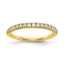 Lab-Grown Diamond Wedding Band in 14K Yellow Gold, 2.2mm (1/4 ct. tw.), Size 7 - Sophia Jewelers