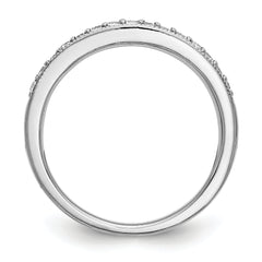 14k White Gold 1/5 carat Lab Grown Diamond VS/SI+ G+ Complete Band