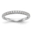 14k White Gold 3/8 carat Lab Grown Diamond VS/SI+ G+ Complete Band