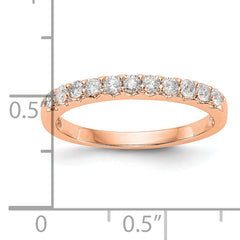 14k Rose Gold 1/3 carat Lab Grown Diamond VS/SI+ G+ Complete Band