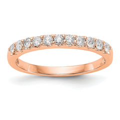 14k Rose Gold 1/3 carat Lab Grown Diamond VS/SI+ G+ Complete Band