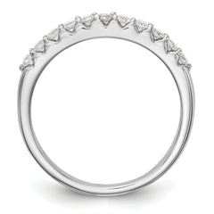 14k White Gold 1/3 carat Lab Grown Diamond VS/SI+ G+ Complete Band