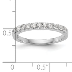 14k White Gold 1/3 carat Lab Grown Diamond VS/SI+ G+ Complete Band