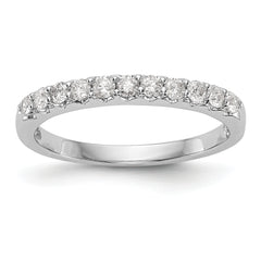 14k White Gold 1/3 carat Lab Grown Diamond VS/SI+ G+ Complete Band