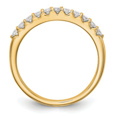 14k 1/3 carat Lab Grown Diamond VS/SI+ G+ Complete Band