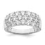 14k White Gold 2 1/2 carat Lab Grown Diamond VS/SI Complete Fashion Band
