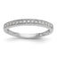 14k White Gold 1/6 carat Lab Grown Diamond VS/SI+ G+ Complete Size 9 Wedding Band