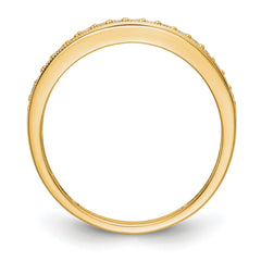 14k 1/6 carat Lab Grown Diamond VS/SI+ G+ Complete Size 9 Wedding Band