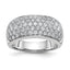 Lab-Grown Diamond Wedding Band in 14K White Gold, 9.1mm (1 5/8 ct. tw.), Size 7 - Sophia Jewelers