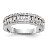 14k White Gold 5/8 carat Lab Grown Diamond VS/SI+ G+ Complete Fashion Band