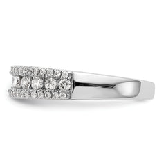 14k White Gold 1 carat Lab Grown Diamond VS/SI+ G+ Complete Fashion Band