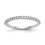 Lab-Grown Diamond Wedding Band in 14K White Gold, 1.8mm (1/6 ct. tw.), Size 7 - Sophia Jewelers