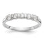 14K White Gold 5-Stone Channel-set 1/2 carat Complete Round Diamond Band