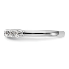 14K White Gold 5-Stone Shared Prong (Holds 5-2.9mm Round) Diamond Band Mounting (No Stone Included)