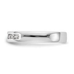 Platinum 7-Stone (Holds 7-1.9mm Round) Channel Band Mounting (No Stone Included)