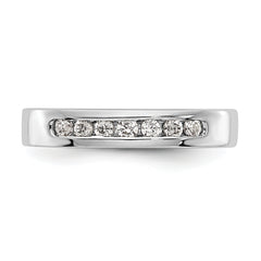 Platinum 7-Stone (Holds 7-1.9mm Round) Channel Band Mounting (No Stone Included)