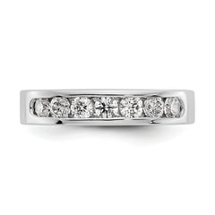 Platinum 7-Stone (Holds 7-2.9mm Round) Channel Band Mounting (No Stone Included)