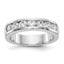 Platinum 7-Stone (Holds 7-3.4mm Round) Channel Band Mounting (No Stone Included)