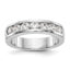 Platinum 7-Stone 1 carat Round Diamond Complete Channel Band