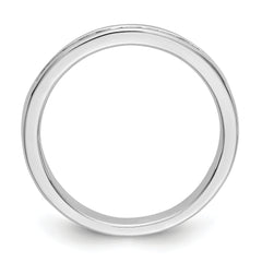 Platinum 9-Stone (Holds 9-1.9mm Round) Channel Band Mounting (No Stone Included)