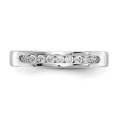Platinum 9-Stone (Holds 9-1.9mm Round) Channel Band Mounting (No Stone Included)
