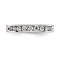 Platinum 9-Stone (Holds 9-2.3mm Round) Channel Band Mounting (No Stone Included)