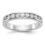 Platinum 9-Stone (Holds 9-2.3mm Round) Channel Band Mounting (No Stone Included)