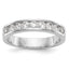 Platinum 9-Stone 7/8 carat Round Diamond Complete Channel Band