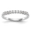 14k White Gold 1 carat Lab Grown Diamond VS/SI+ G+ Ten Stone Complete Fashion band