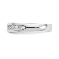 14k White Gold 1/2 carat Lab Grown Diamond VS/SI+ G+ Eleven Stone Complete Channel Set Band