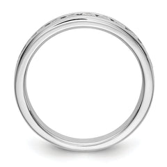Platinum 11-Stone (Holds 11-2.3mm Round) Channel Band Mounting (No Stone Included)