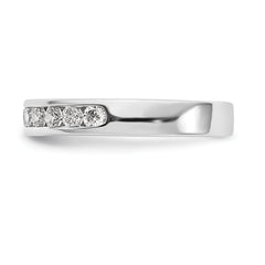 Platinum 11-Stone (Holds 11-2.3mm Round) Channel Band Mounting (No Stone Included)