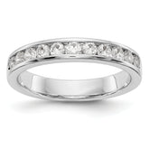 Platinum 11-Stone (Holds 11-2.3mm Round) Channel Band Mounting (No Stone Included)