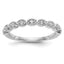 14k White Gold 1/10 carat Lab Grown Diamond VS/SI+ G+ Complete Fashion Band