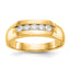Men's Lab-Grown Diamond Channel Five-Stone Band in 14K Yellow Gold, 3mm (1/3 ct. tw.), Size 10 - Sophia Jewelers